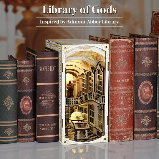 Ugeargeek DIY Book Nook Kit - Library of Gods