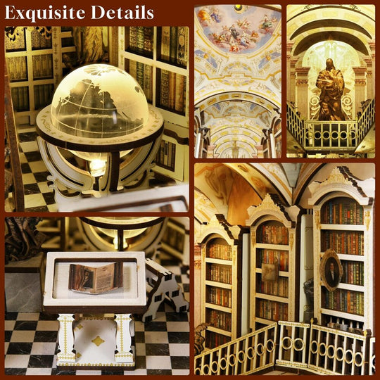 Ugeargeek DIY Book Nook Kit - Library of Gods