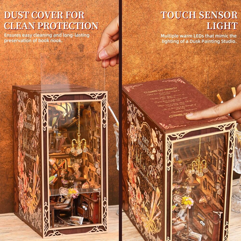 Ugeargeek DIY Book Nook Kit - Painter's Day at Dusk