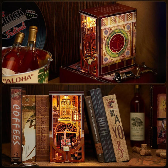 Ugeargeek DIY Book Nook Kit - Roaring Twenties Speakeasy