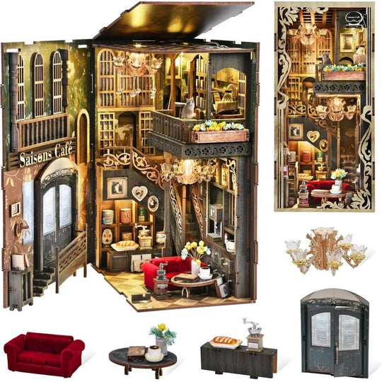 Ugeargeek DIY Book Nook Kit - Saisons Café