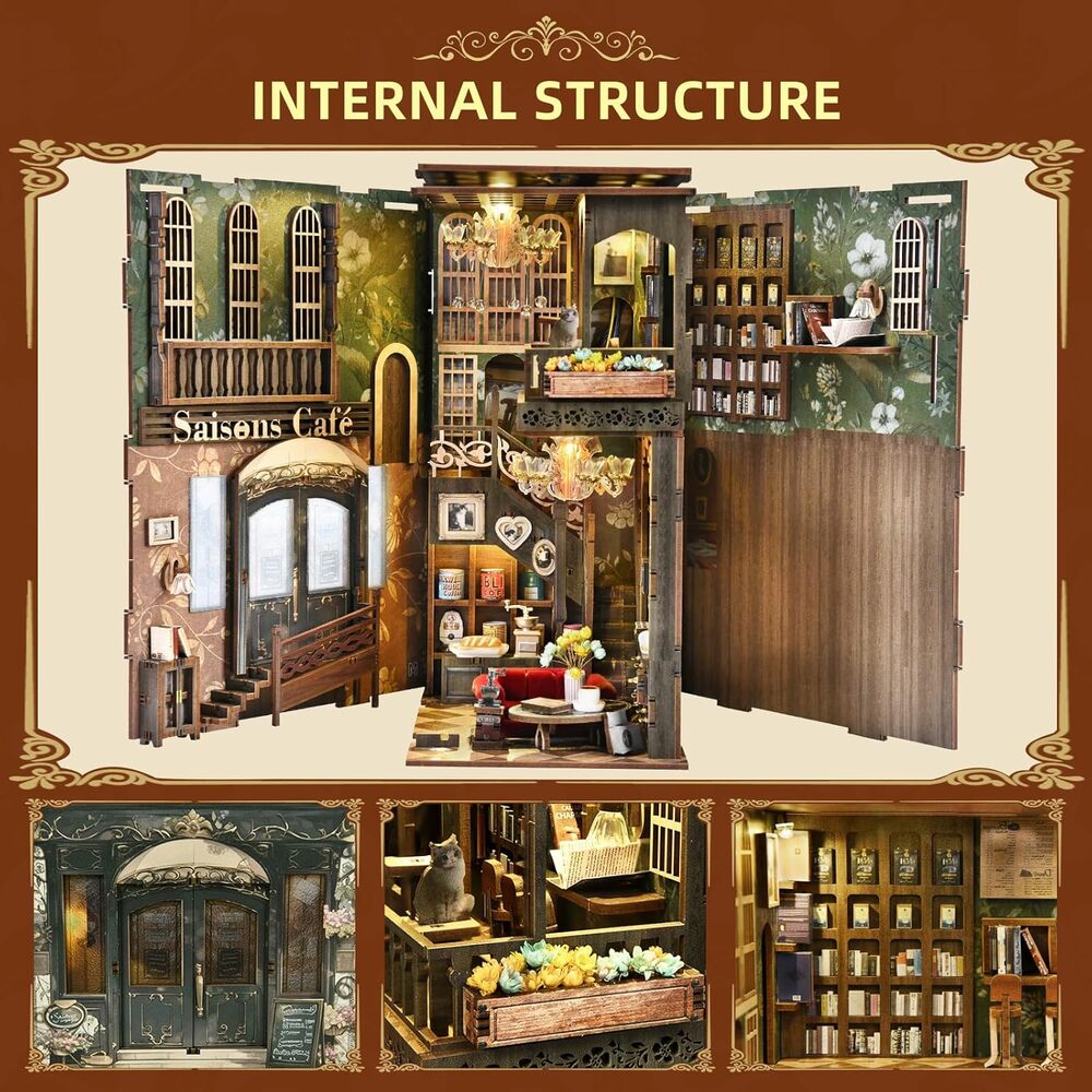 Ugeargeek DIY Book Nook Kit - Saisons Café