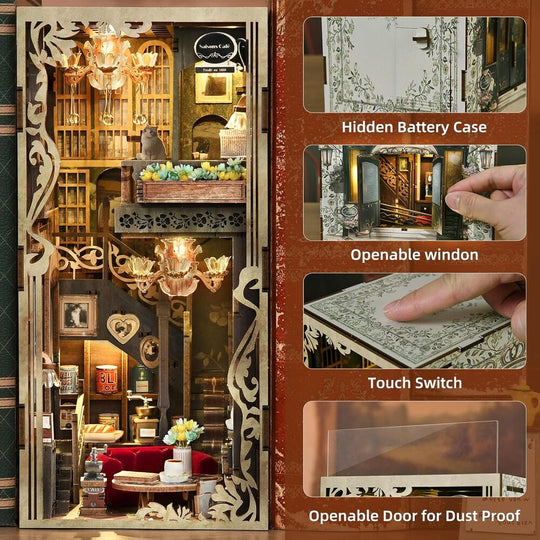 Ugeargeek DIY Book Nook Kit - Saisons Café