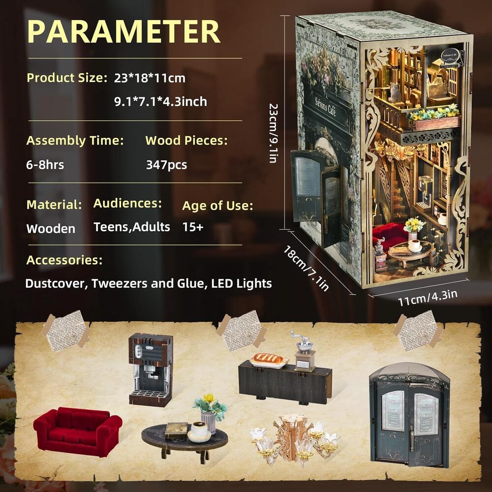 Ugeargeek DIY Book Nook Kit - Saisons Café