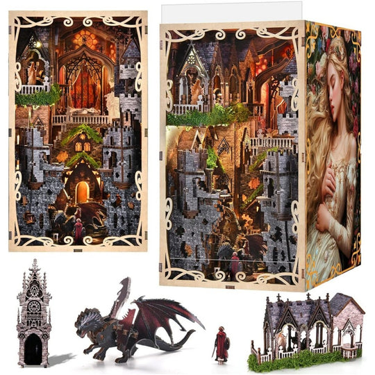 Ugeargeek DIY Book Nook Kit - Sleeping Beauty