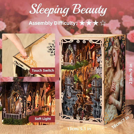Ugeargeek DIY Book Nook Kit - Sleeping Beauty
