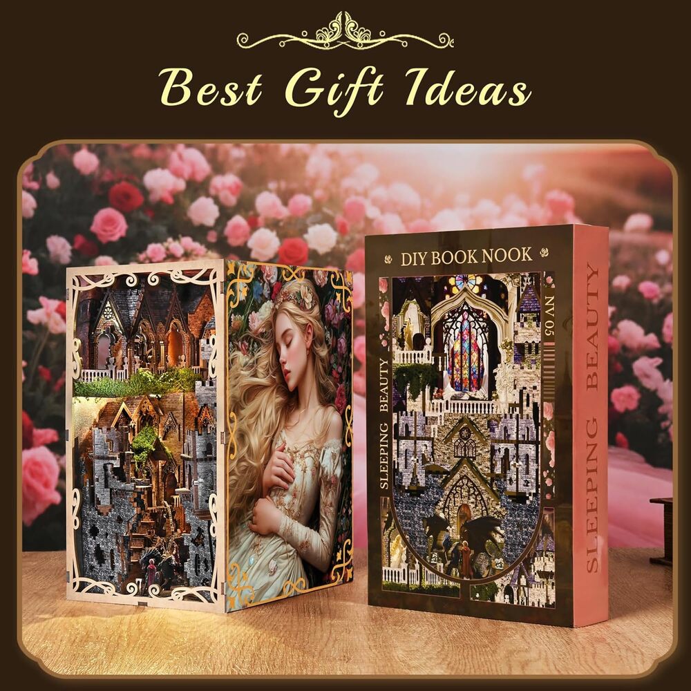 Ugeargeek DIY Book Nook Kit - Sleeping Beauty
