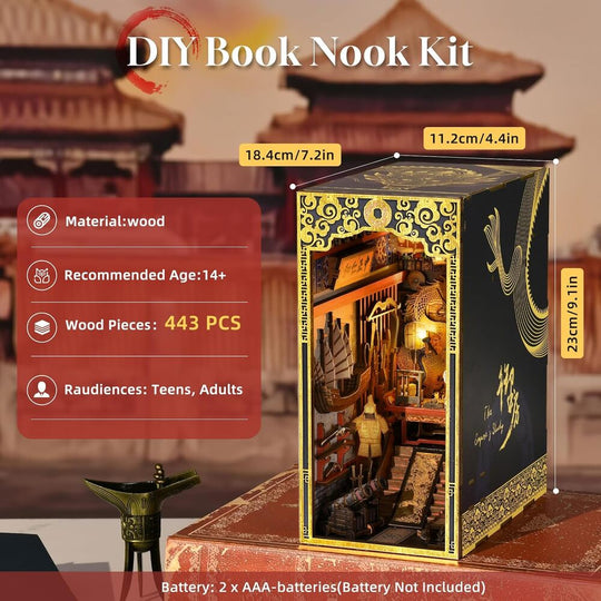 Ugeargeek DIY Book Nook Kit - The Emperor's Study