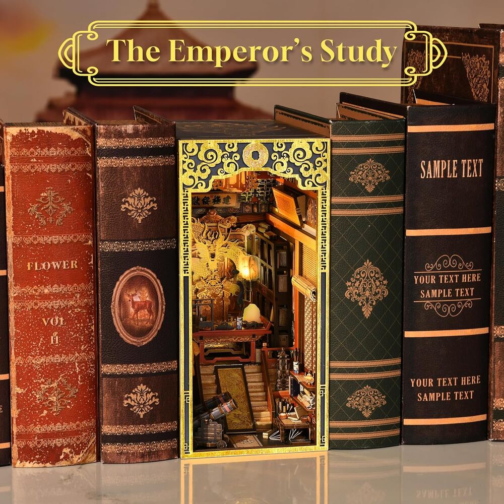Ugeargeek DIY Book Nook Kit - The Emperor's Study