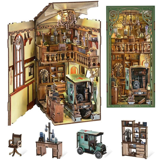 Ugeargeek DIY Book Nook Kit - The Radium Lady