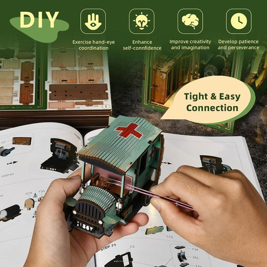 Ugeargeek DIY Book Nook Kit - The Radium Lady