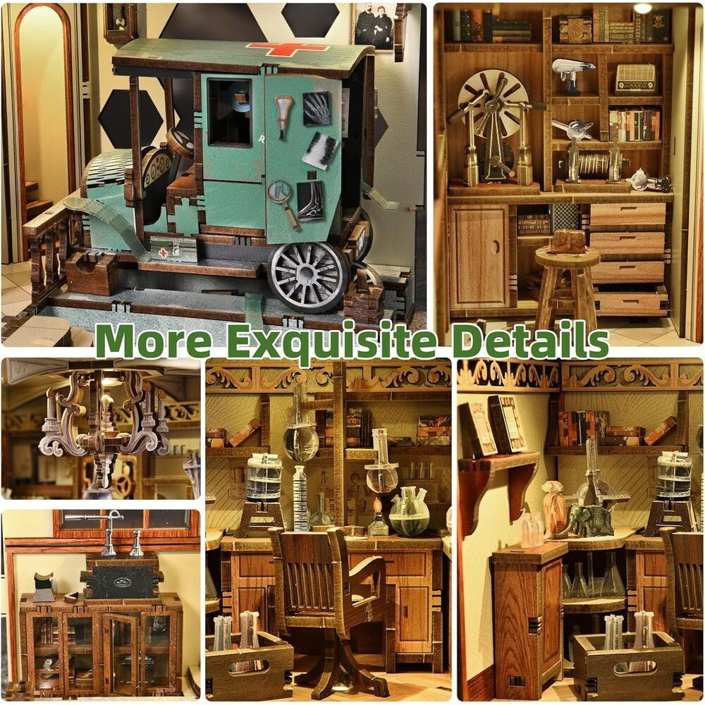 Ugeargeek DIY Book Nook Kit - The Radium Lady