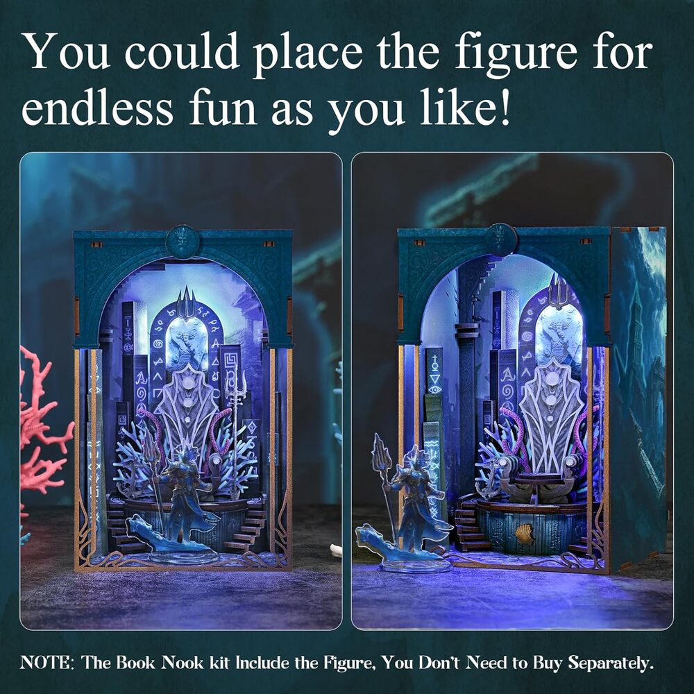 Ugeargeek DIY Book Nook Kit - Throne of Aqua