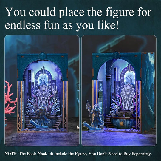 Ugeargeek DIY Book Nook Kit - Throne of Aqua