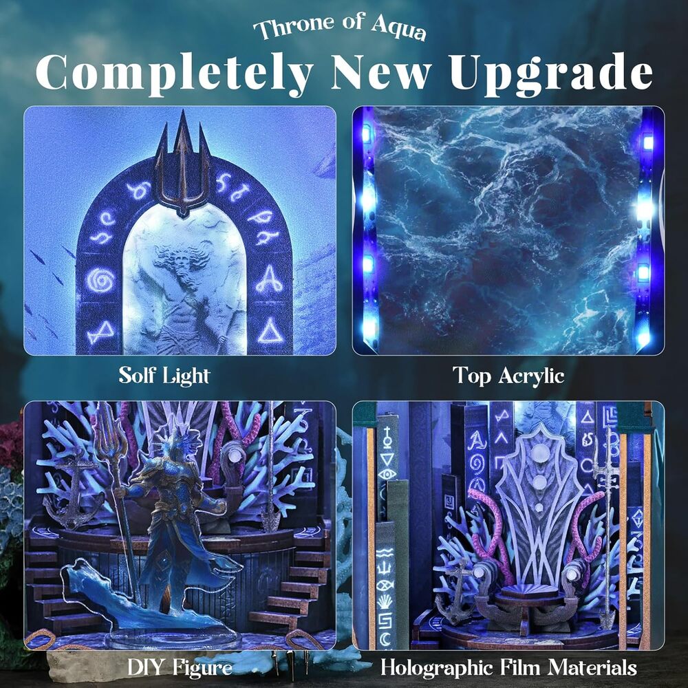 Ugeargeek DIY Book Nook Kit - Throne of Aqua