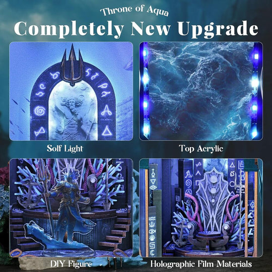 Ugeargeek DIY Book Nook Kit - Throne of Aqua