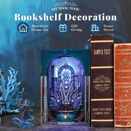 Ugeargeek DIY Book Nook Kit - Throne of Aqua