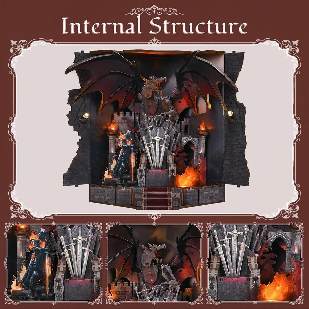 Ugeargeek DIY Book Nook Kit - Throne of Blade