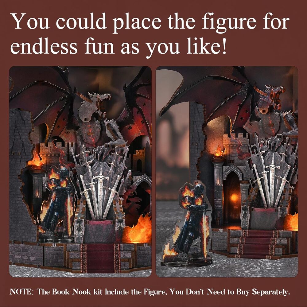 Ugeargeek DIY Book Nook Kit - Throne of Blade