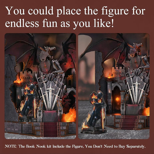 Ugeargeek DIY Book Nook Kit - Throne of Blade