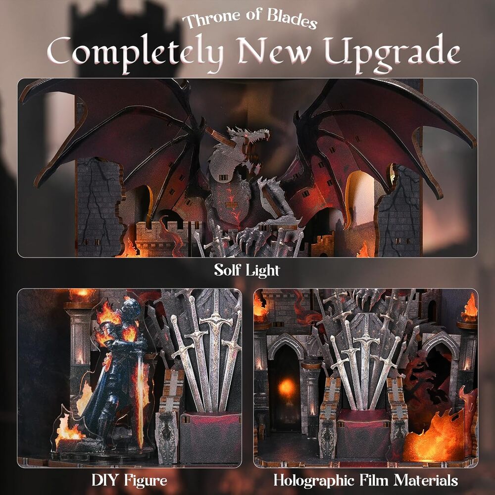 Ugeargeek DIY Book Nook Kit - Throne of Blade