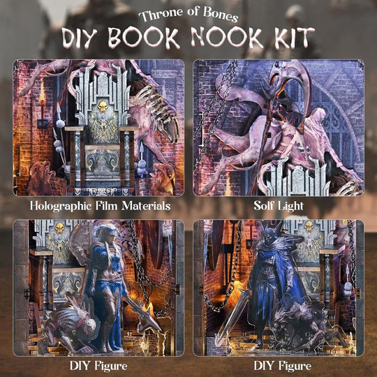 Ugeargeek DIY Book Nook Kit - Throne of Bones