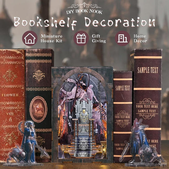 Ugeargeek DIY Book Nook Kit - Throne of Bones