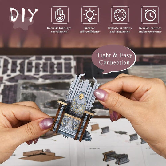 Ugeargeek DIY Book Nook Kit - Throne of Bones