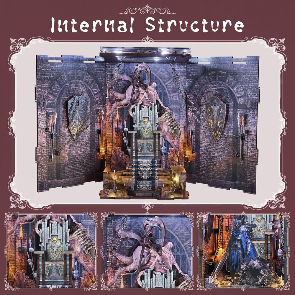 Ugeargeek DIY Book Nook Kit - Throne of Bones