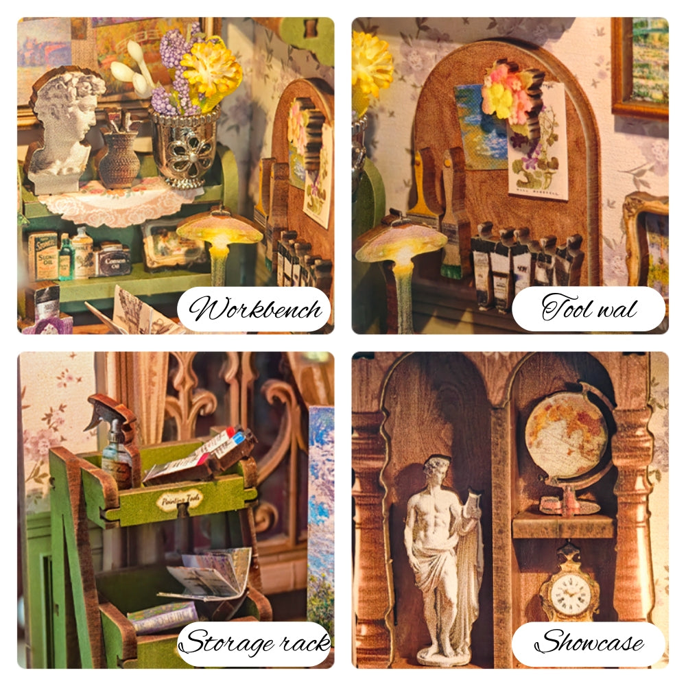 Ugeargeek Monet's Studio Impressionist Book Nook