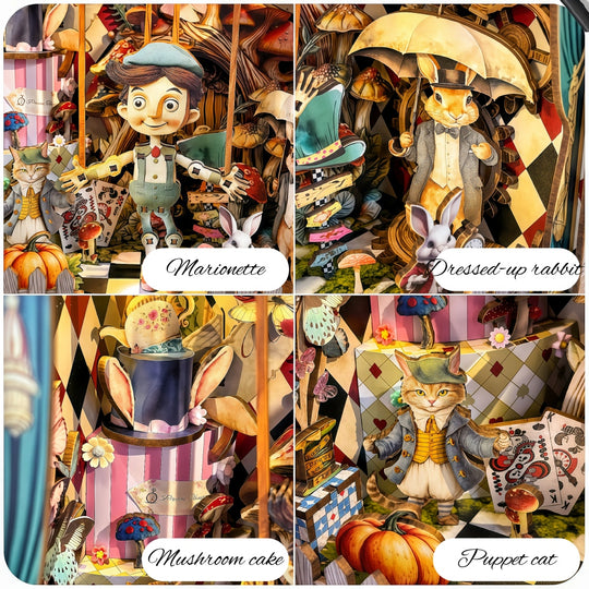 Ugeargeek Puppet Theater Whimsical Book Nook