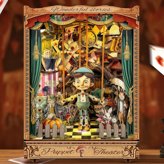 Ugeargeek Puppet Theater Whimsical Book Nook