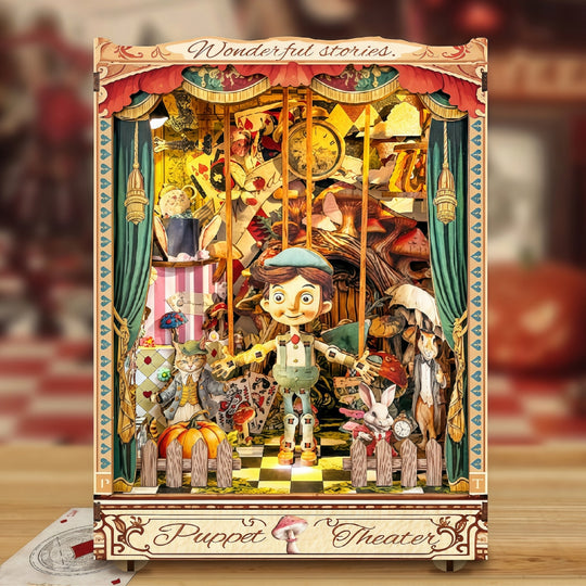 Ugeargeek Puppet Theater Whimsical Book Nook