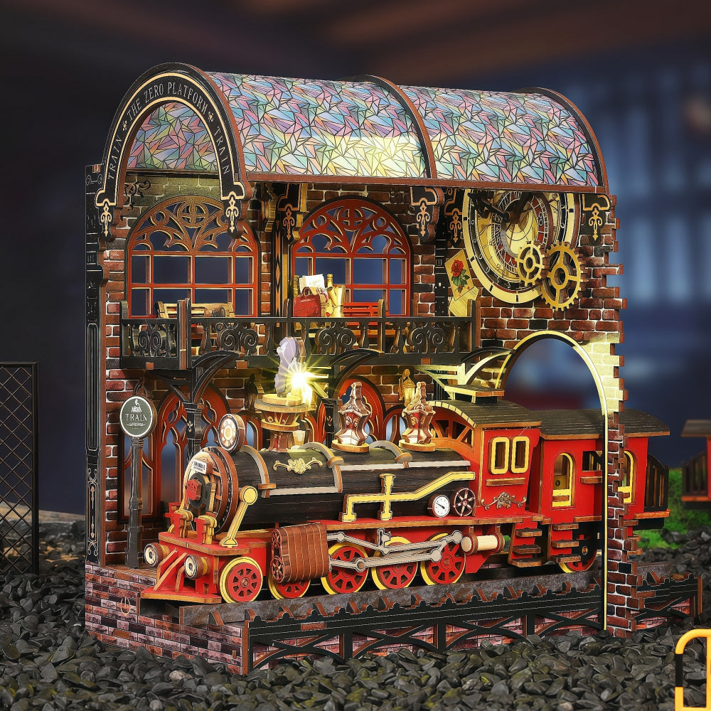 Ugeargeek Steampunk Train Station Book Nook