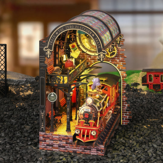 Ugeargeek Steampunk Train Station Book Nook