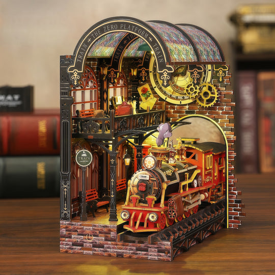 Ugeargeek Steampunk Train Station Book Nook