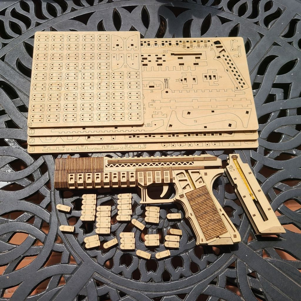 Desert Eagle Pistol 3D Wooden Puzzle