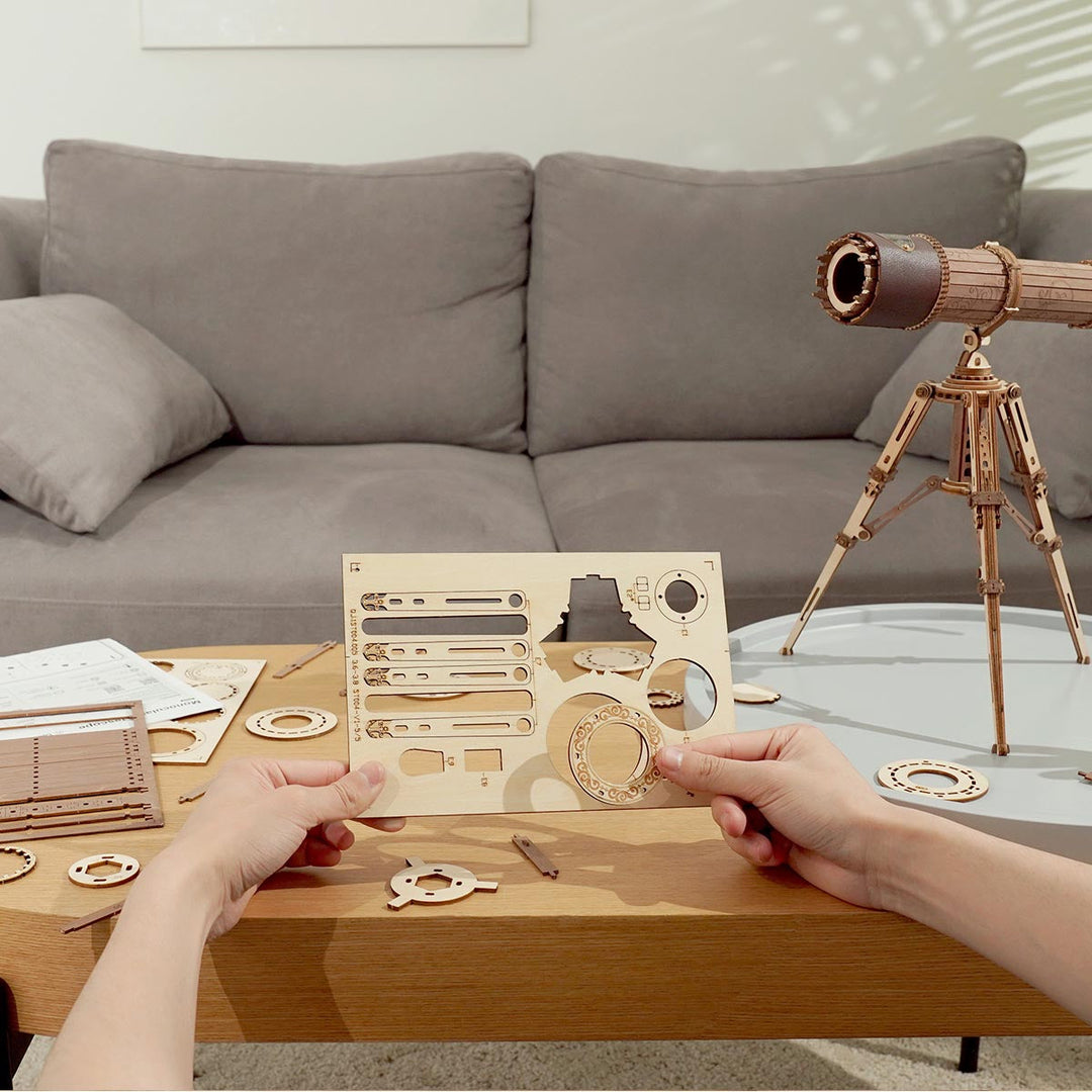 Monocular Telescope 3D Wooden Puzzle ST004 Rokr