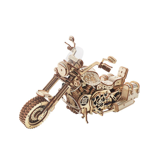 Cruiser Motorcycle LK504 3D Wooden Puzzle Rokr