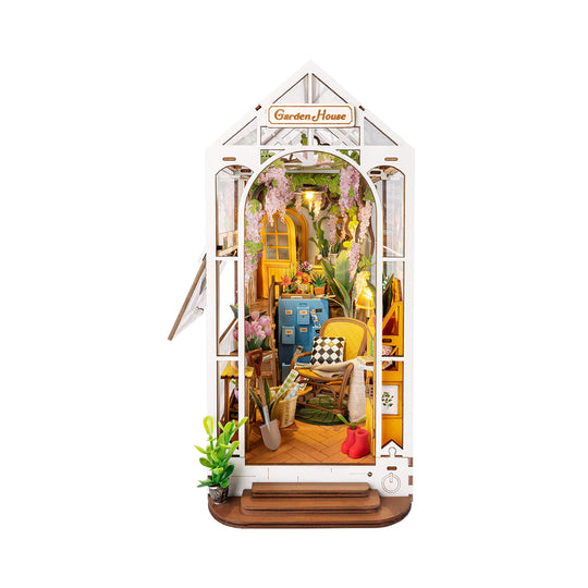 Holiday Garden House DIY Book Nook Kit TGB06 Rolife