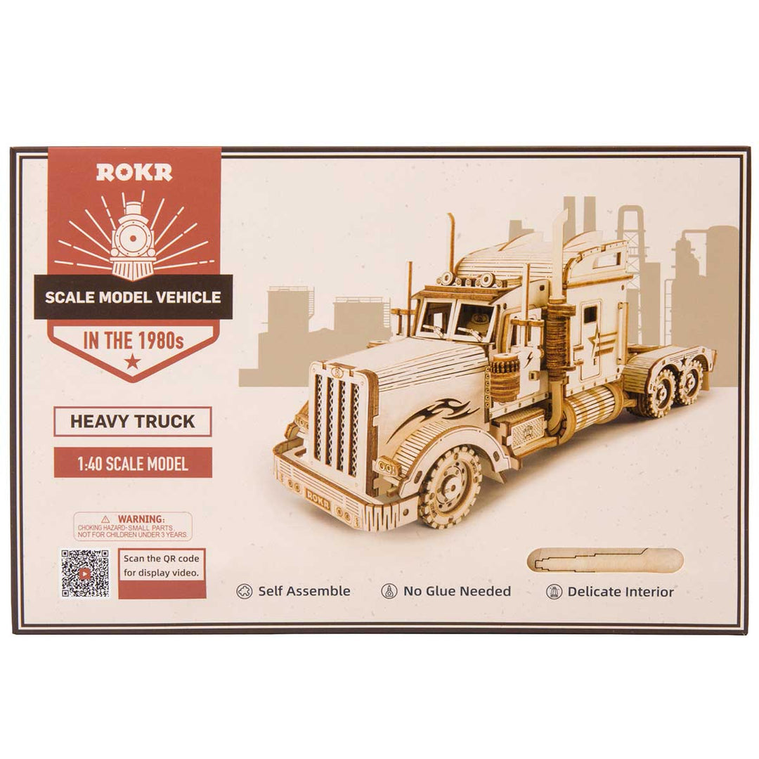 Heavy Truck Scale Model 3D Wooden Puzzle MC502 Rokr