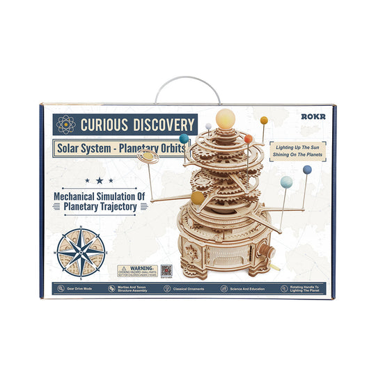 Mechanical Orrery ST001 3D Wooden Puzzle Rokr