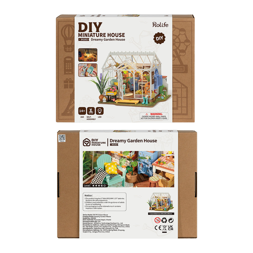 Dreamy Garden House DIY Miniature House Kit DG163 Rolife