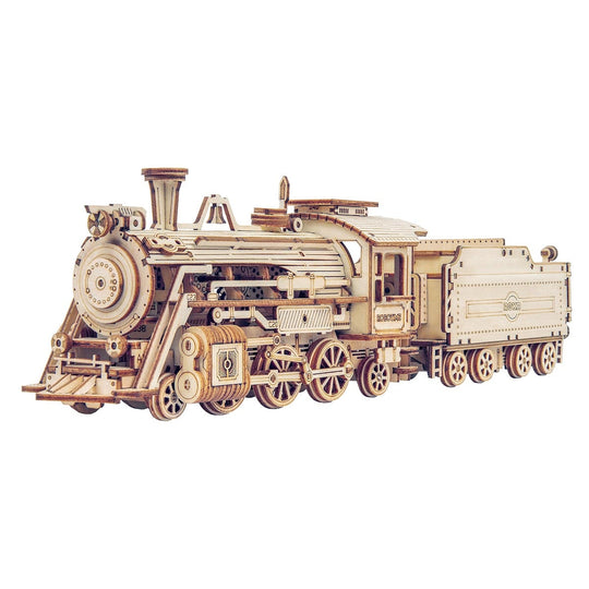 Prime Steam Express Train 3D Wooden Puzzle MC501 Rokr