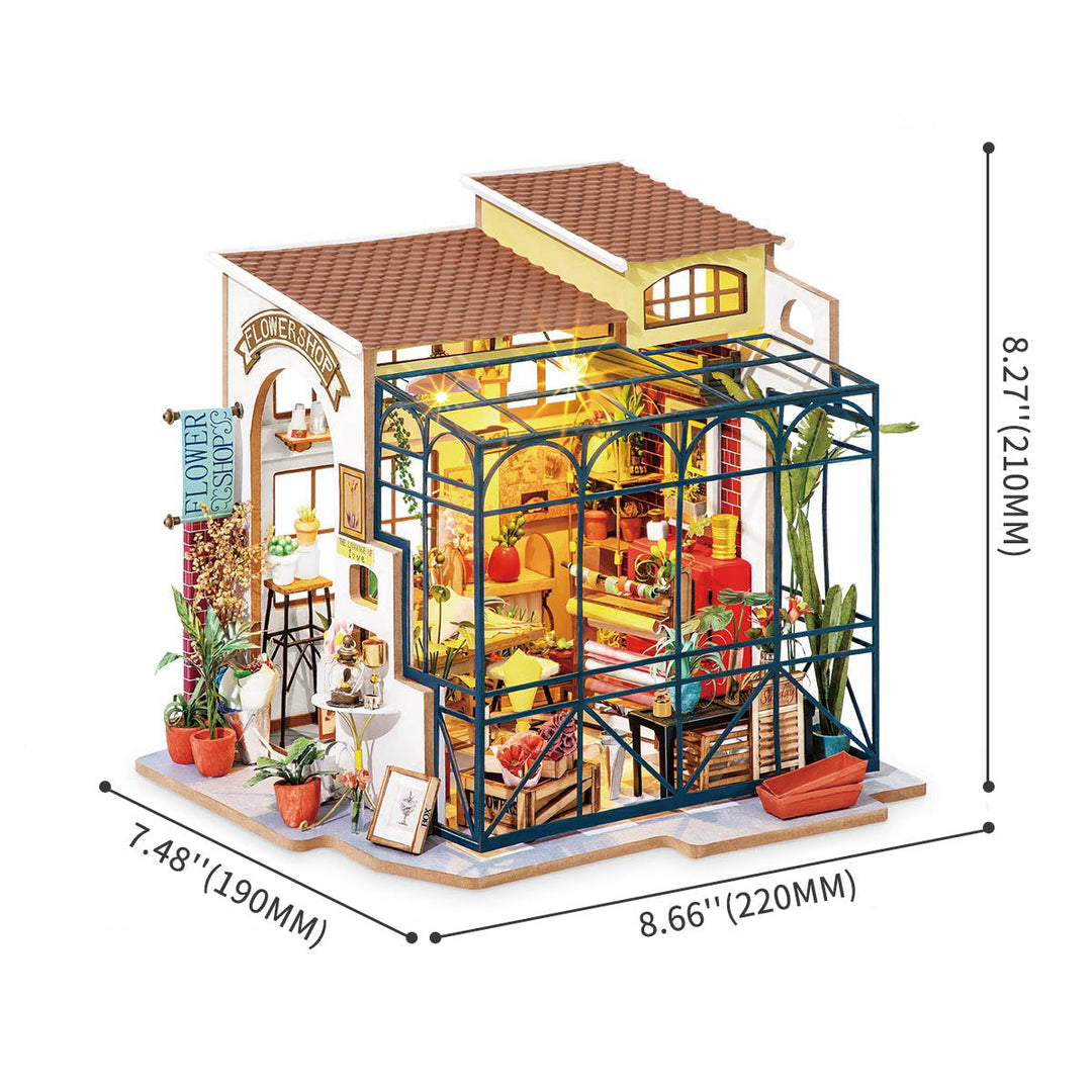 Emily's Flower Shop Miniature House DG145 Rolife