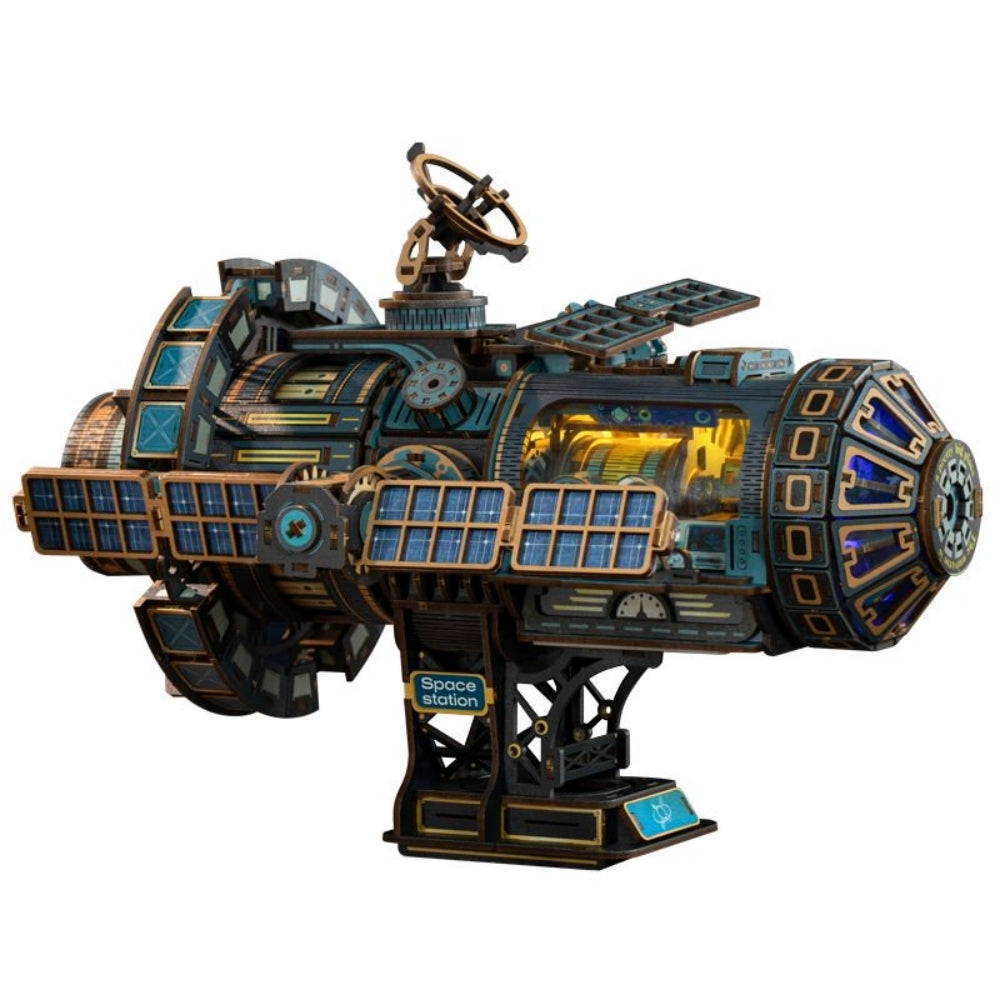 Ugeargeek The Celestial Prism Space Station 3D Wooden Puzzle Model Kit