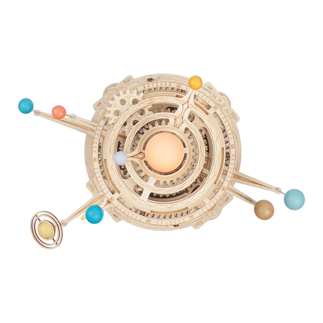 Mechanical Orrery ST001 3D Wooden Puzzle Rokr