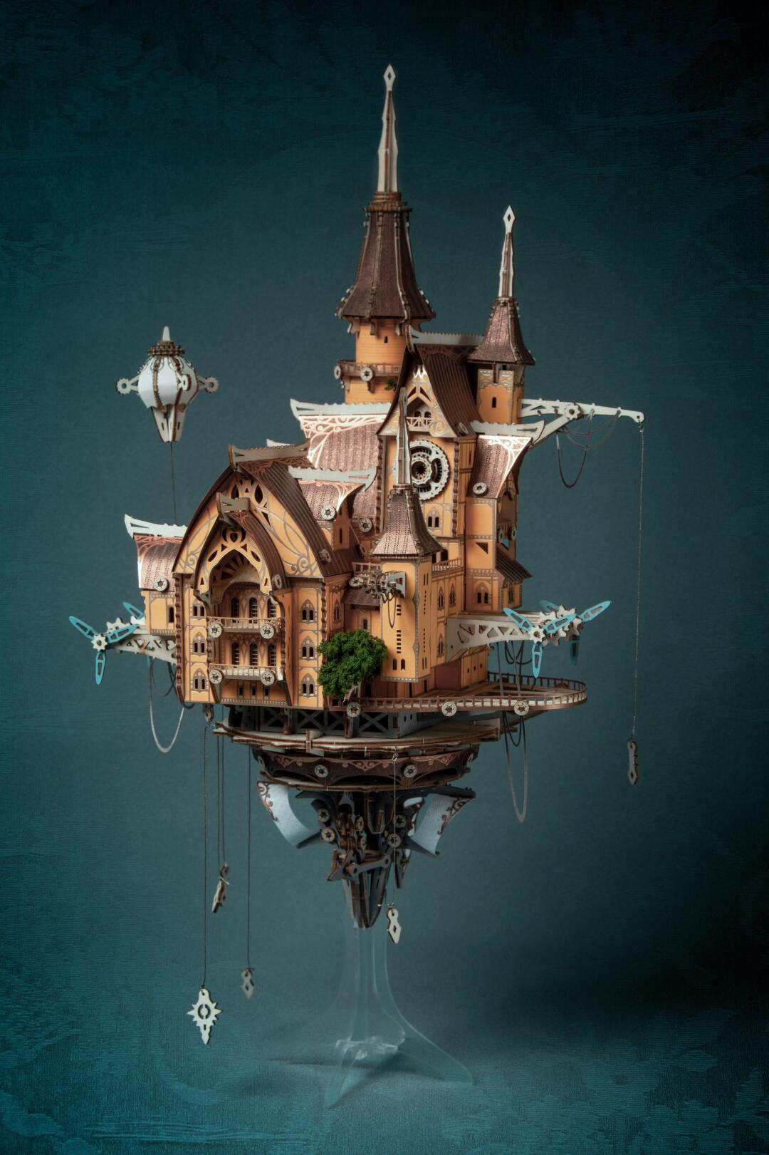 Ugeargeek Steampunk Sky City Hover Island