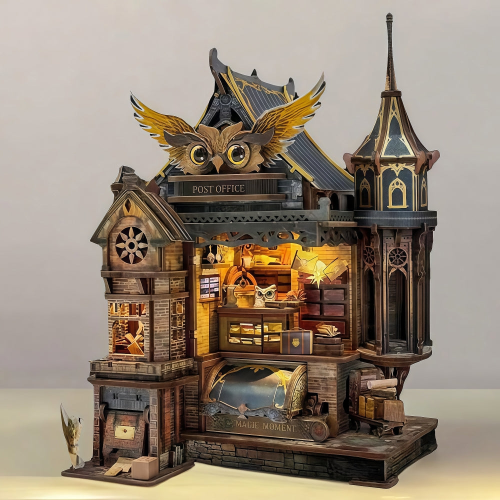 Ugeargeek Owl Post Office Wooden 3D Puzzle Display Piece