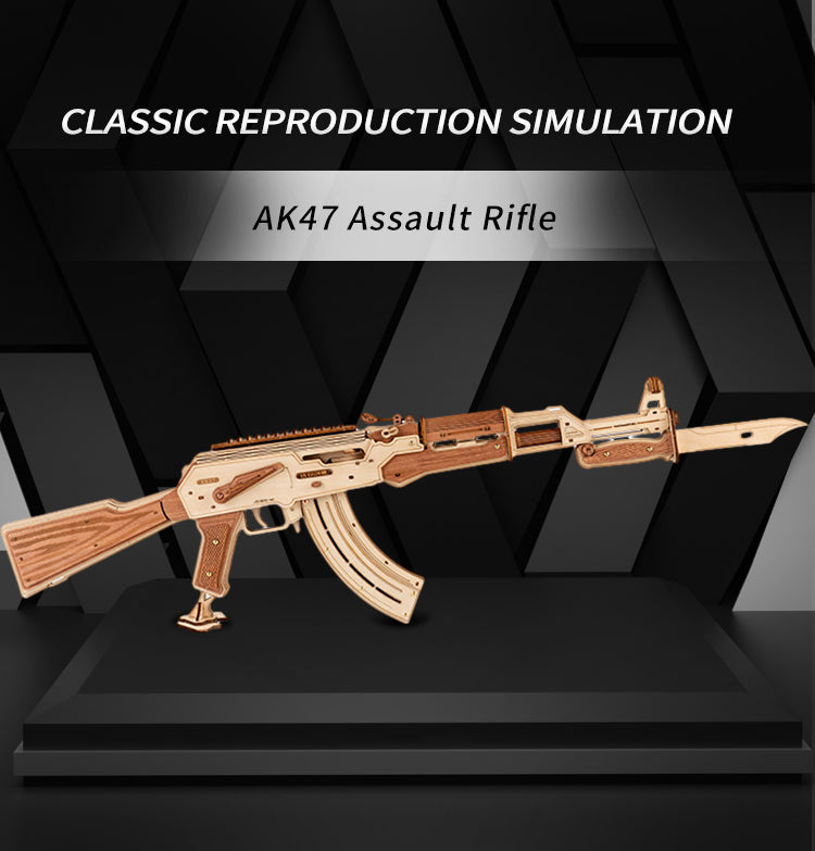 Ugeargeek AK-47 Assault Rifle Toy Gun 3D Wooden Puzzle